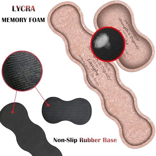 4 in 1 Mouse Pad Combo, Large Gaming Mouse Pad + Keyboard Support + Mouse Rest + Coaster, Table Pad with Stitched Edge Memory Foam Ergonomic Wrist Pad Set, Proverbs 31:25 Leopard Star - Image 5