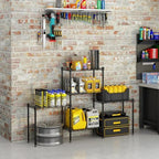 5 Tier Storage Racks Shelving, Heavy Steel Pantry Shelves, Adjustable Wire Shelving Rack, Suitable for Garage, Kitchen, Bathroom, Office, 21" W x 11.4" D x 59" H, Black - Image 6