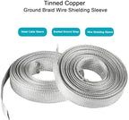 Tinned Copper Braided Cable Shielding Sleeve 1/2" W 0.32" ID 30FT - Image 2
