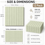 Stripe Felt Bulletin Board Tiles, Cork Board Alternative 48 x 36 in - Image 2