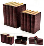 Bellaa 21213 Decorative Box Celtic Knot Book Ends Vintage Bookends Boho Farmhouse Irish Bookshelf Holder Stoppers Hidden Secret Storage Jewelry Keepsake Gift - Image 5