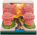 Time Piece Calendar 2027 Desk Calendar with LED Light 3D Tear-away Paper Carving Art Memo Pad Notepad Gift for Christmas Housewarming Desktop Decoration (Peach forest) by Unknown