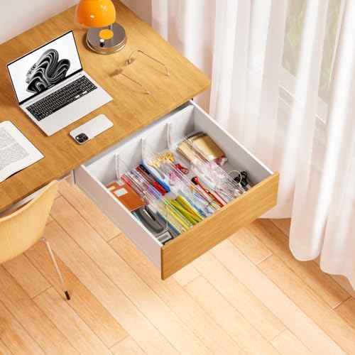 Yieach 5 Pack 6 Inch Tall Acrylic Drawer Divider for Clothes-Expandable from 12.3-18''-Adjustable Dresser Deep Drawer Dividers for Baby Clothing,Underwear,Clear in Drawer Separators for Kitchen,Office - Image 6