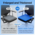Gel Seat Cushion, Cooling Honeycomb Design for Office Chair Car Wheelchair - Image 2