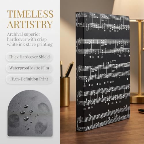 Music Folder,40‑Pocket PP Sheet Music Holder for A4 Documents Black 20Pack - Image 3