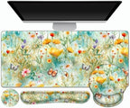 Gaming Mouse Pad, Large Desk Mat, Cute Desk Pad Protector 4in1 XXL Mousepad by ToLuLu