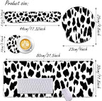 Keyboard Wrist Rest and Mouse Pad Wrist Support Set,Ergonomic Memory Foam Wrist Pad & Non Slip Base for Home Office Working Studying Easy Typing,Pain Relief,Cow Pattern - Image 3