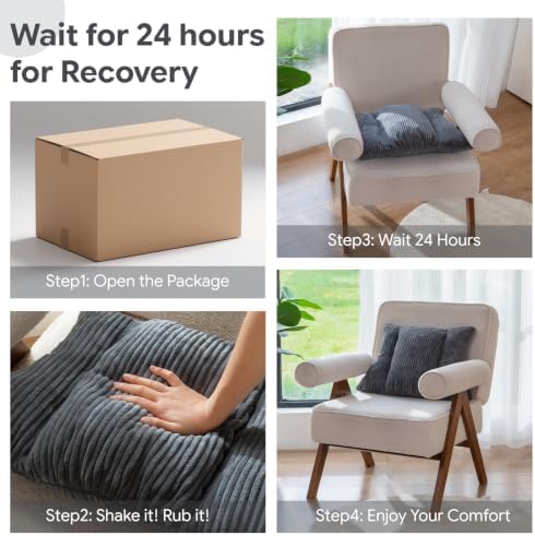 Lumbar Support Pillow 3 Section Back Pillow Office Chair for Back Support Comfortable Lumbar Cushion for Car Seat Pain Relief Sofa Rest (Dark Grey) - Image 6