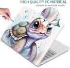 Mektron Case for 13.5" Microsoft Surface Laptop 5/4/3 with Metal Palm Rest Model 1951/1868, 2019/2021/2022 Release Plastic Hard Shell Cover with Screen Protector + Keyboard Cover, Cute Turtle - Image 5