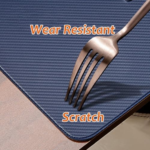 Cork Desk Mat Pad, Dual-Sided Mouse Pad for Office and Home, Ideal for Large Mouse Pad and Desk Mats on Top(Black,90x43cm) - Image 3