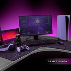 Con-Tact Brand XL Extended Mouse Pad - L-Shaped Desk Mat with Stitched Edges - Non-Slip, Water-Resistant Keyboard Mat - Extra Large Desk Pad for Gamers, Home & Office Use - 36.22" x 15.74" (Topo) - Image 7