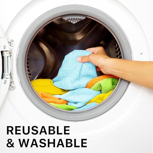 Simple Houseware 12" x 16" Microfiber Cleaning Cloth 150 Pack, 4 Colors - Image 6