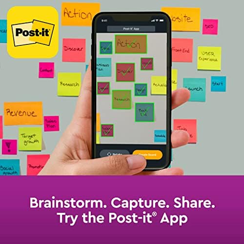 Post-it Super Sticky Recycled Notes, 3x3 in, 5 Pads, 2X The Sticking Power, Oasis Collection, 30% Recycled Paper (654-5SST) - Image 7