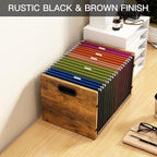 Hanging File Folder Organizer Filing Box with Handles File Organizer Holder for Desk Space-Saving Storage Bin for Letter Size – Open Design for Quick Access & Efficient Organization - Image 5