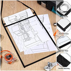Geyee 80 Pack Job Ticket Holders 9x12 with Strap Hanging,Black - Image 4