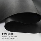 Con-Tact Brand XL Corner Desk Pad | Waterproof Anti-Slip PU Leather | Large Corner Computer Workstation Protection | Mouse Pad Gaming Pad | 36" X 15.7" L Shape | Dual Sided (Black) - Image 4