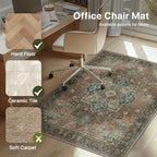 48"x72" Office Chair Mat for Hardwood Floor, Non-Slip Washable Rosewood - Image 3