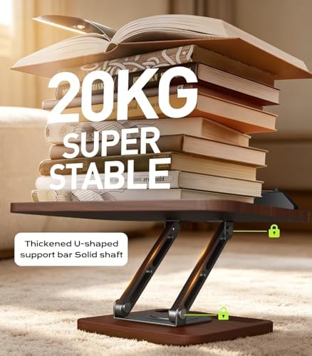 LOXP Book Stand with Storage, 360° Rotating Cookbook Stand, Ergonomic - Image 7
