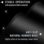 Large Gaming Mouse Pad+ Keyboard Wrist Rest Set, Ergonomics Memory Foam Mouse Mat Wrist Rest Support, Waterproof Extended Mousepad 31.5x11.8in, African American Women Black Girl Desk Pad - Image 3