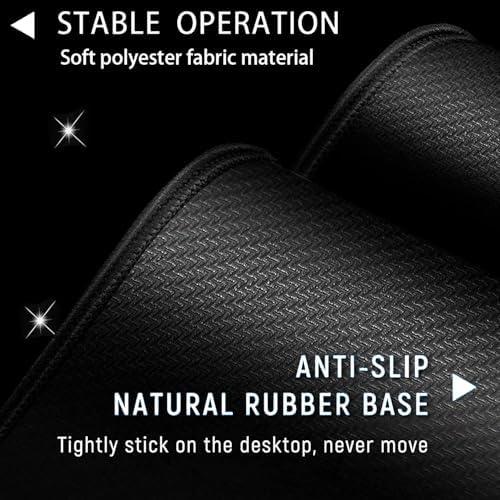 Large Gaming Mouse Pad+ Keyboard Wrist Rest Set, Ergonomics Memory Foam Mouse Mat Wrist Rest Support, Waterproof Extended Mousepad 31.5x11.8in, African American Women Black Girl Desk Pad - Image 3
