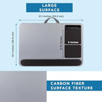 LAPGEAR Home Office Pro Lap Desk – Silver Carbon, Fits 15.6” Laptops - Image 5