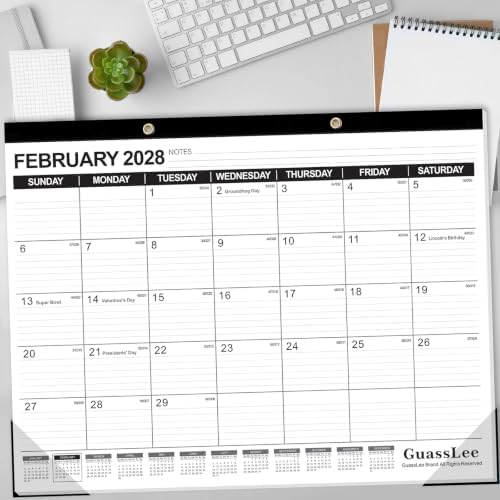 GuassLee Large Desk Calendar 2027 3 Pack, 18 Months Jan 2027–Jun 2028 - Image 5