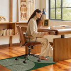 Office Chair Mat for Hardwood Floor & Tile Floor,36"X 48"-Convex Geo Green - Image 5