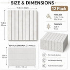 Stripe Felt Bulletin Board Tiles, Cork Board Alternative 48 x 36 in - Image 2