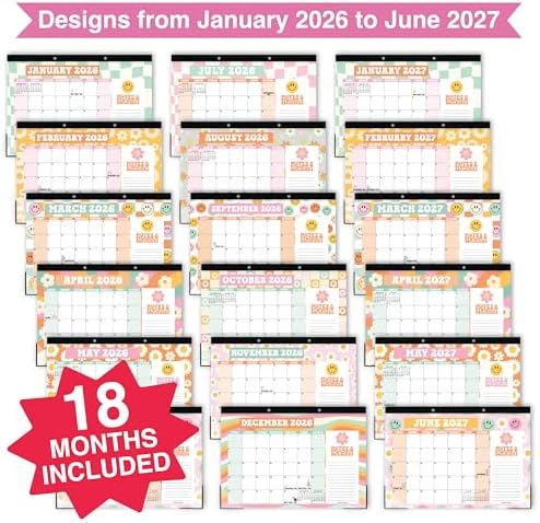 Large Desk Calendar 2026 - Desktop Calendar 2026-2027 - Image 3