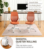 Funwheat Woven Office Chair Mat for Hardwood Floor, 48 x 60 in, Beige - Image 4