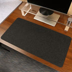Lifup Felt Desk Pad, Dual-Sided Cork Desk Mat, Non-Slip Large Gaming Mouse Pad Writing Mat for Office Home Black 2 31.5" x 11.8" by Lifup