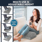 ComfiLife Foot Rest for Under Desk at Work – Adjustable Height Memory Foam Foot Stool for Under Desk, Office Chair & Gaming Chair – Ergonomic Footrest for Back & Hip Pain Relief (Gray) - Image 6