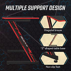 BestOffice | 39" Gaming Table | Red | Z-Shaped Computer Desk - Image 4