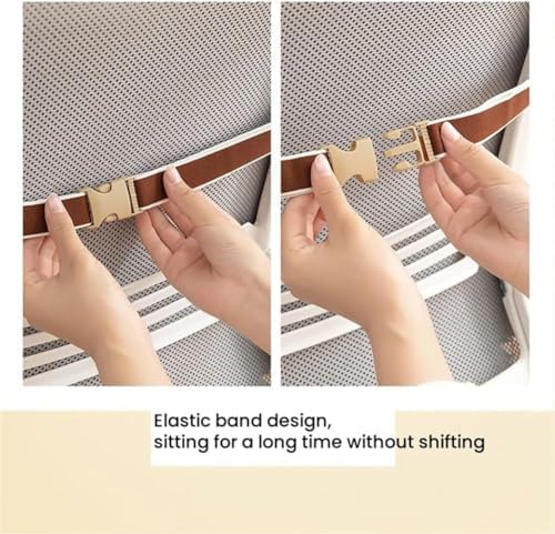 Desk Chair Cushion Office Chair Cushion Seat Cushion with Back Support Integrated Pad with Fixed Band for Sedentary Individuals - Image 3
