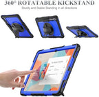 SEYMAC stock Case for Samsung Galaxy Tab S10 Ultra / S9 Ultra Tablet Case 14.6'' Protective with Screen Protector, Pen Holder, 360 Rotate Stand, Hand Strap, Shoulder Strap, Blue1 - Image 4
