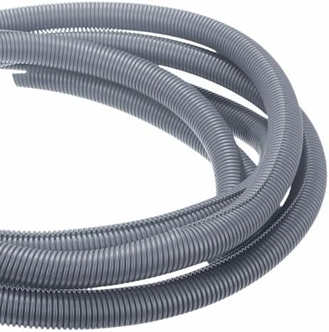 DMiotech 20ft Wire Loom Split Tubing 1 1/4 Inch(31.8mm) ID Gray by DMiotech