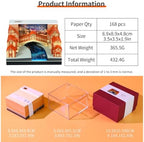 3D Calendar 2027, Unique 3D Memo Pad Tear Away Time Piece Calendar, Fun DIY Paper Carving Art 3D Desk Calendar Notepad Gift for Christmas, New Year (Venice) - Image 6