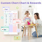 Digital Calendar 32 Inch Touch Screen, Electronic Wall & Desk Calendar Chore Chart for Monthly/Weekly Family Planner and Rewards, 1080P Interactive Display Smart Calendar for Home Organization - White - Image 4