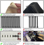No Drill Under Desk Cable Management Tray, 36" Desk Cable Organizer - Image 5