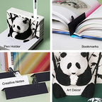 1PC 217 Sheets Memo Pad 3D Art Panda, 3D Notepad Paper Card Craft DIY Non-Stick Sticky Note Pad,Original 3D Paper Carving Model Memo Pad - Image 3