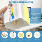 Post It Note Holder 5-in-1 Desktop Note Holder with Pop-Up Sticky Dispenser & Magnetic Paperclip Case - Image 4