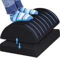 CushZone Foot Rest for Under Desk at Work, Black-16.9 in by CushZone