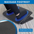 Mount-It! Under Desk Footrest, Adjustable Foot Rest Under Desk with 3 Tilt Positions, Large Non Slip Office Foot Rest with Massaging Surface, Ergonomic Foot Stool Under Desk for Home or Office - Image 5