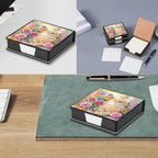 4Pcs Cat DIY Diamond Art Painting Sticky Notes Holder (640 Blank Notepads) Cube Note Box Mosaic Craft Set for Office Accessories Desk Office Workplace - Image 3