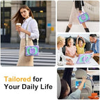 Case for iPad (A16) 11th/10th Generation 11/10.9 Inch 2025/2022, Ubearkk for iPad a16 case with Screen Protector, 360 Degree Rotating Stand Shoulder Strap Pencil Holder,Purple Mint - Image 6