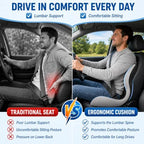 Susbie Car Seat Cushion with Lumbar Support Pillow,Office Chair Cushion - Image 2
