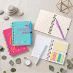Sprial Notebooks with Pens Bulk, 48 Pack, 5.5 x 4.7 Inch, Positive - Image 2