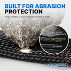 Kable Kontrol Hook & Loop Fastener Braided Sleeving 2-1/2” Inch ID 50 Feet Long – Nylon Wrap Around Side Entry Closure Sleeve Split Expandable Wire Management Sleeving for Home, Industrial Use - Black - Image 2
