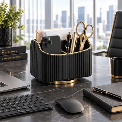 360°Rotating Remote Control Holder, Pencil Pen Holder for Desk,Remote Caddy - Image 2