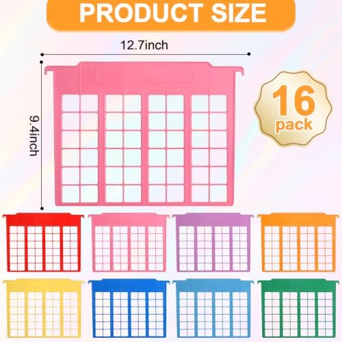 party greeting 12 Pack Rainbow Hanging File Folder Dividers for Cabinets - Image 2